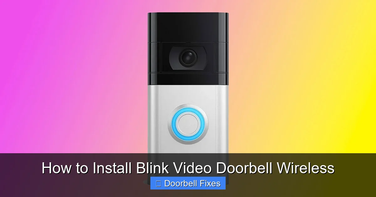 How to Install Blink Video Doorbell Wireless