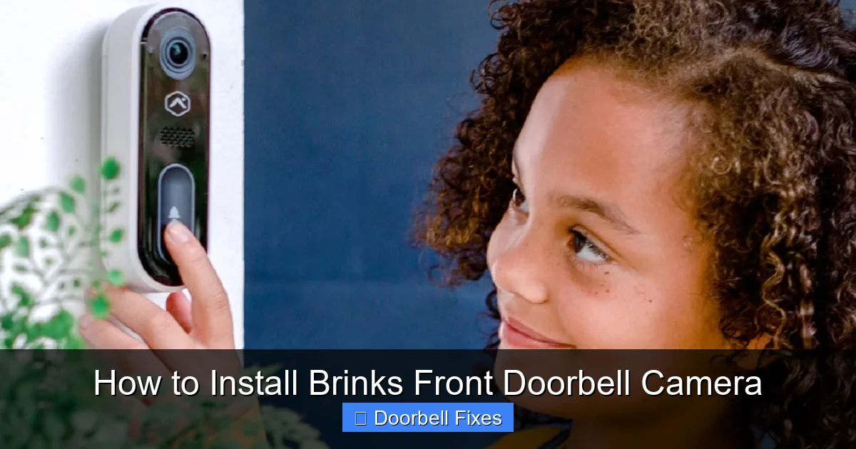 How to Install Brinks Front Doorbell Camera