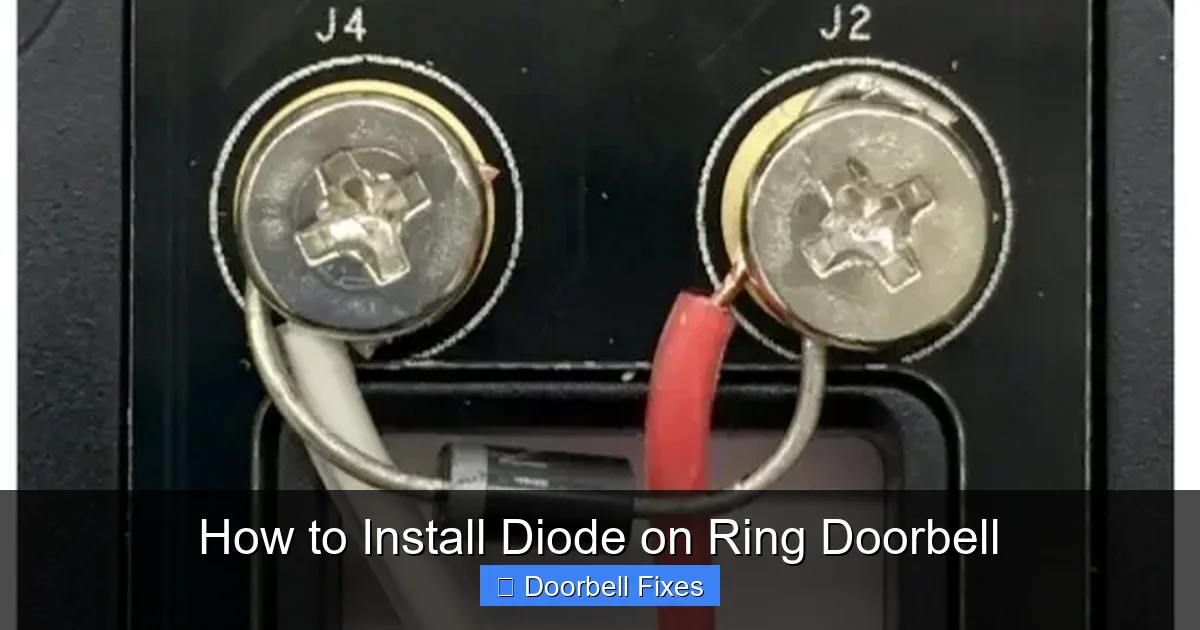 How to Install Diode on Ring Doorbell