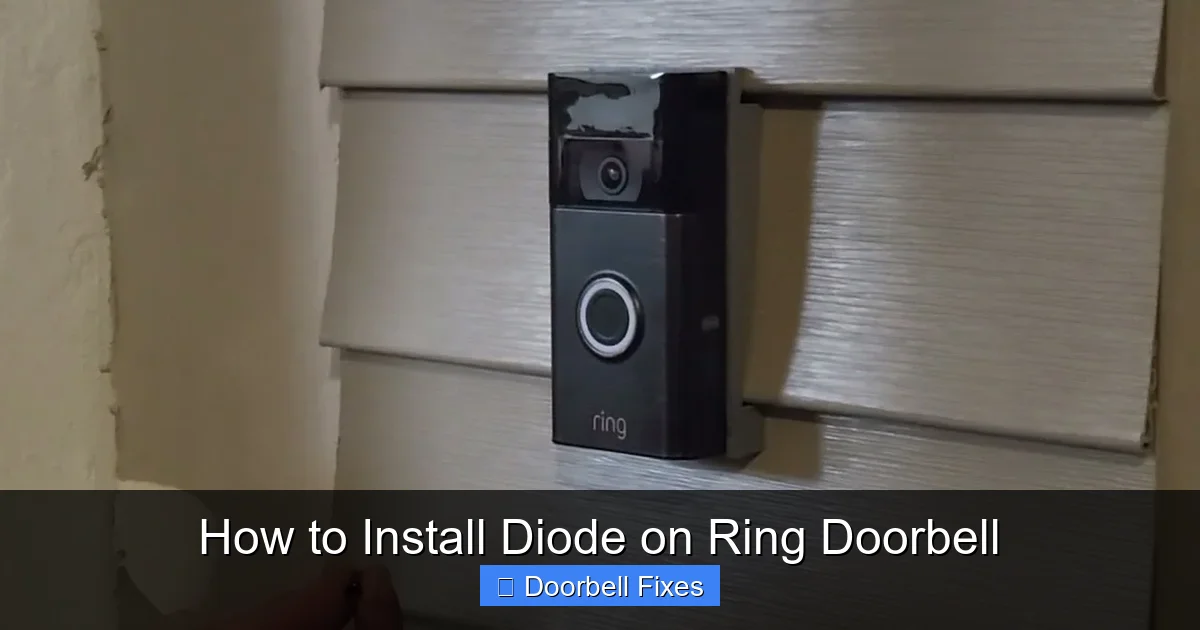 How to Install Diode on Ring Doorbell