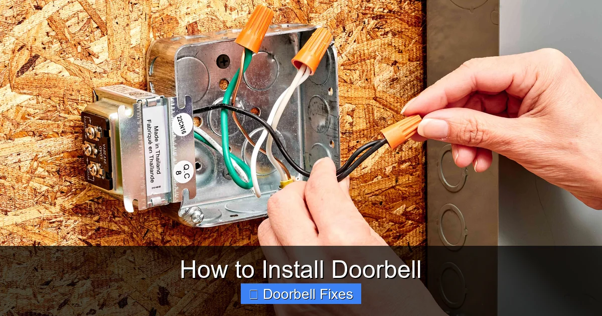 How to Install Doorbell