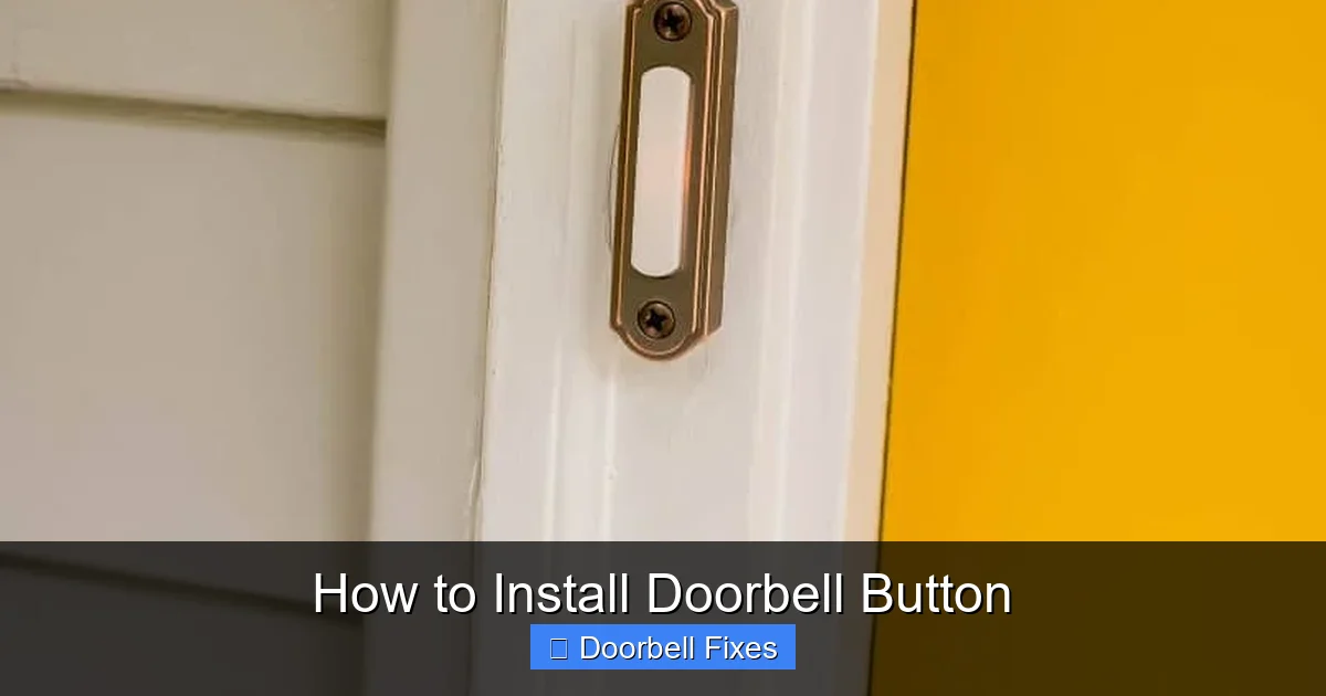 How to Install Doorbell Button