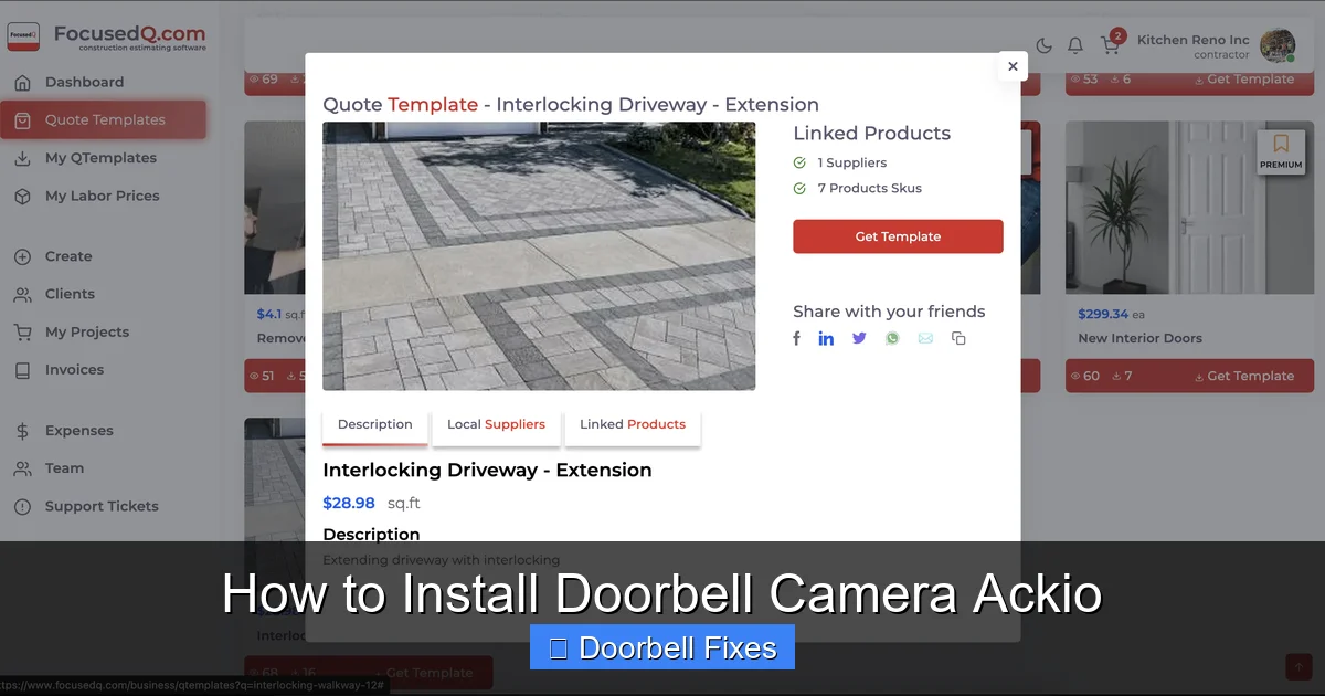 How to Install Doorbell Camera Ackio
