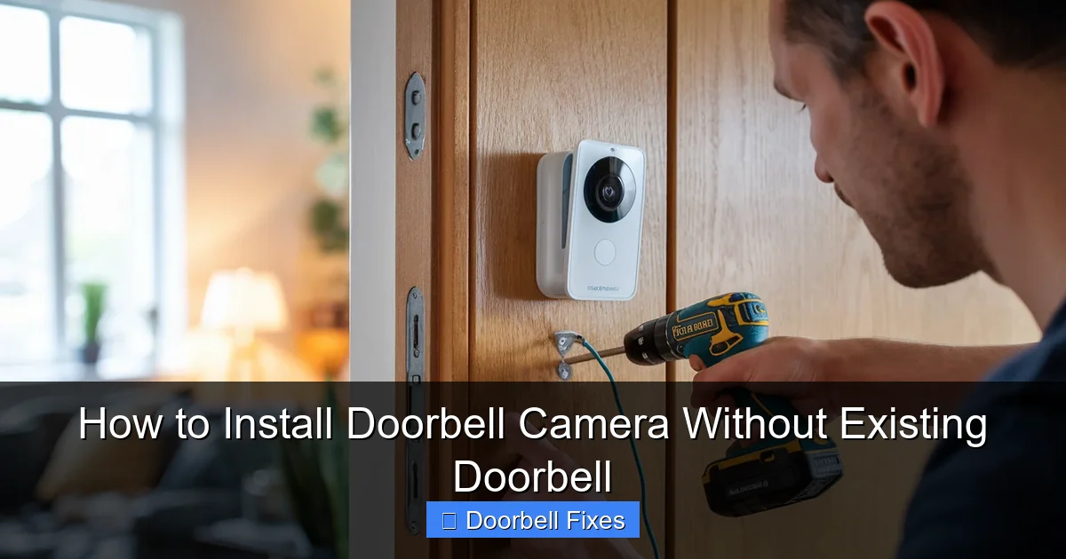 How to Install Doorbell Camera Without Existing Doorbell