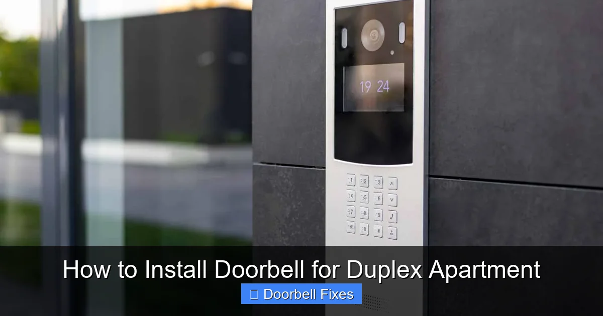 How to Install Doorbell for Duplex Apartment