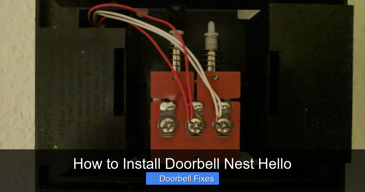 How to Install Doorbell Nest Hello