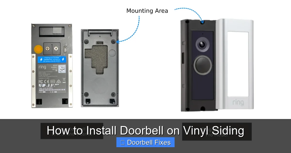 How to Install Doorbell on Vinyl Siding