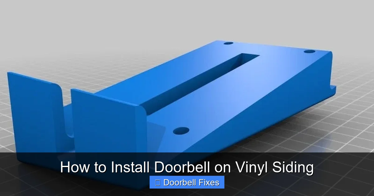 How to Install Doorbell on Vinyl Siding