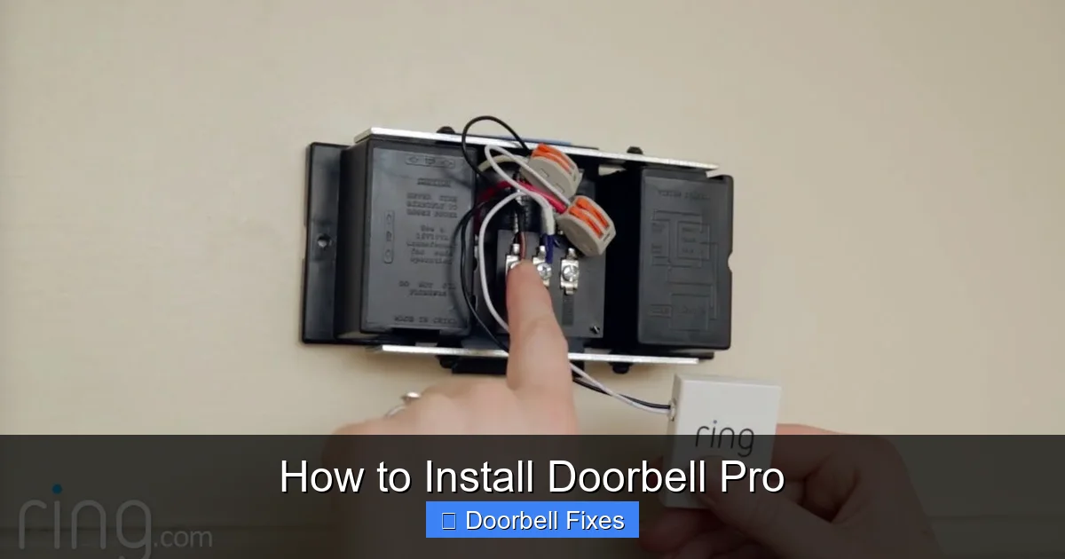How to Install Doorbell Pro