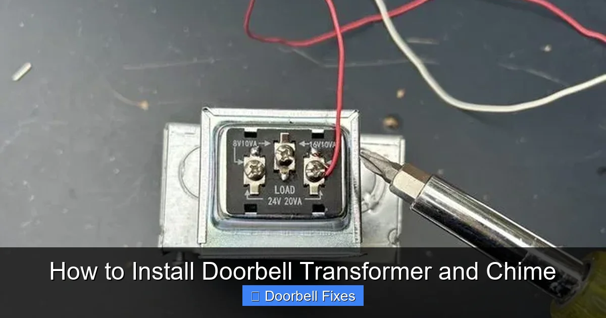 How to Install Doorbell Transformer and Chime