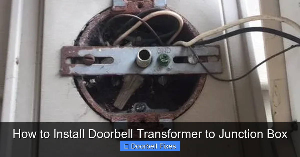 How to Install Doorbell Transformer to Junction Box