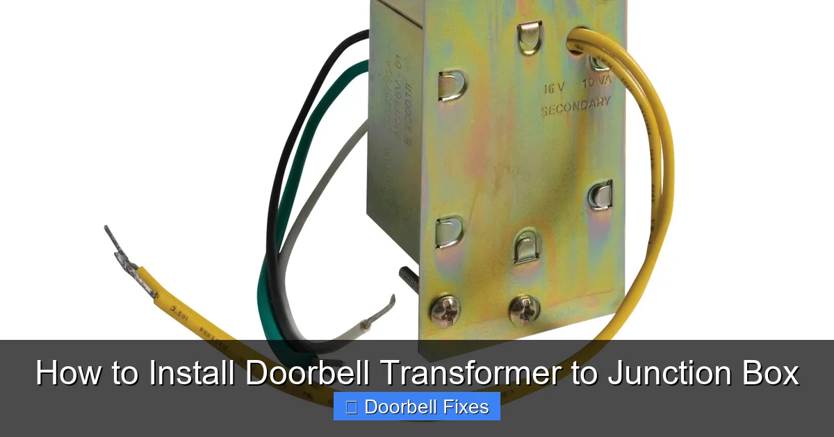 How to Install Doorbell Transformer to Junction Box