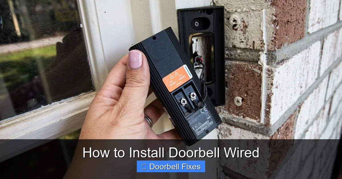 How to Install Doorbell Wired