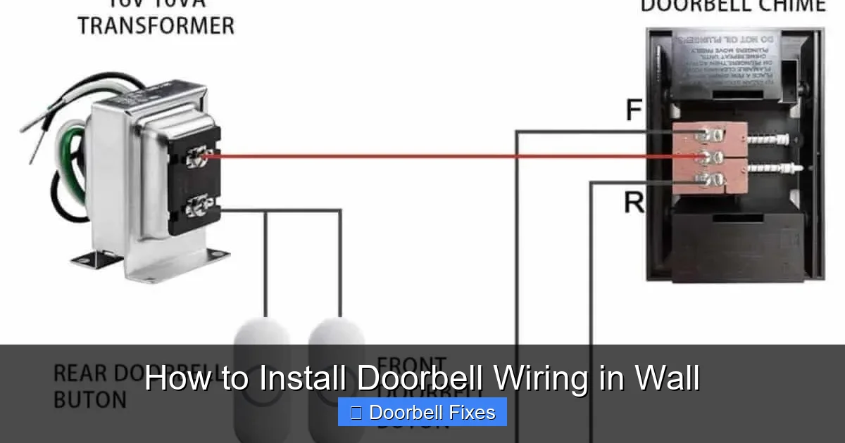 How to Install Doorbell Wiring in Wall