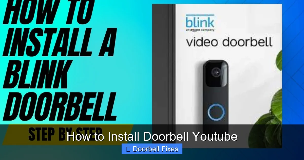 How to Install Doorbell Youtube