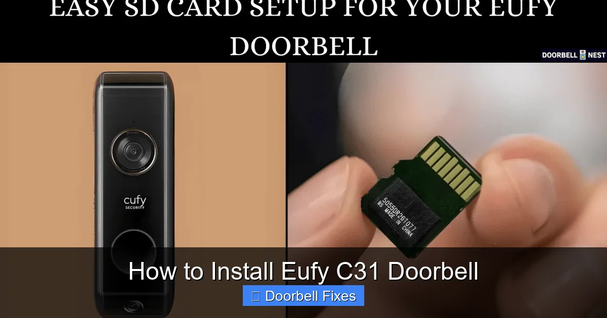 How to Install Eufy C31 Doorbell