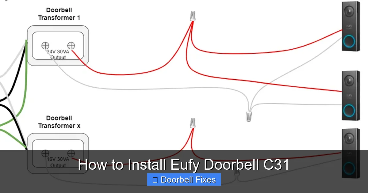 How to Install Eufy Doorbell C31