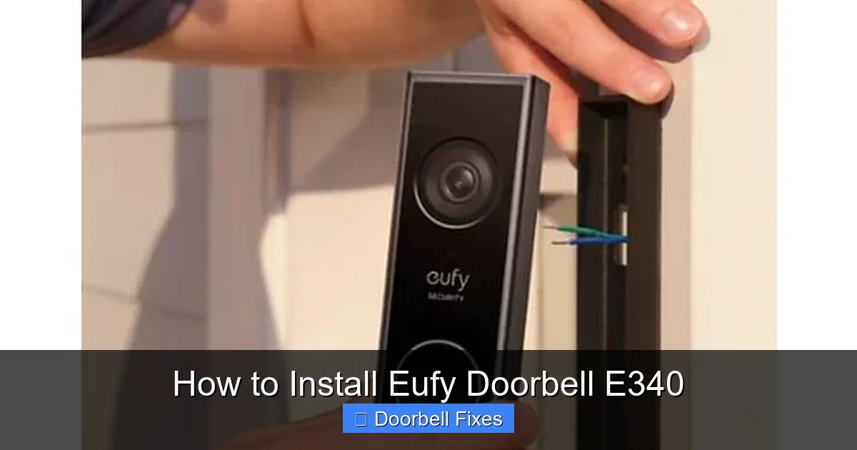 How to Install Eufy Doorbell E340