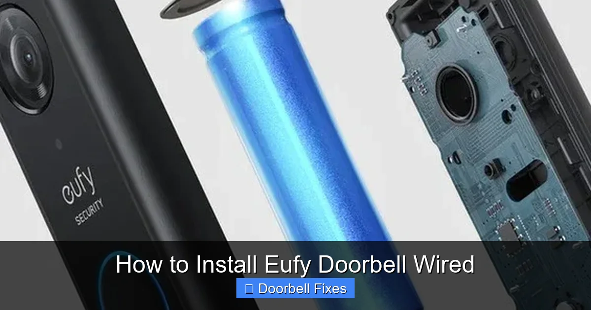 How to Install Eufy Doorbell Wired