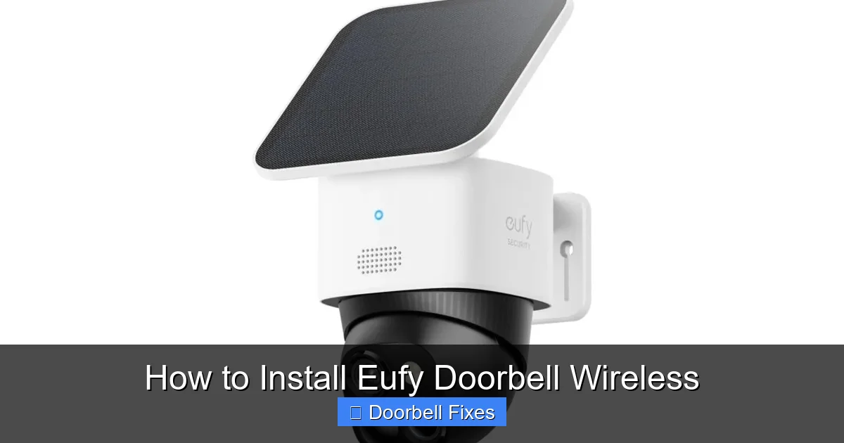 How to Install Eufy Doorbell Wireless