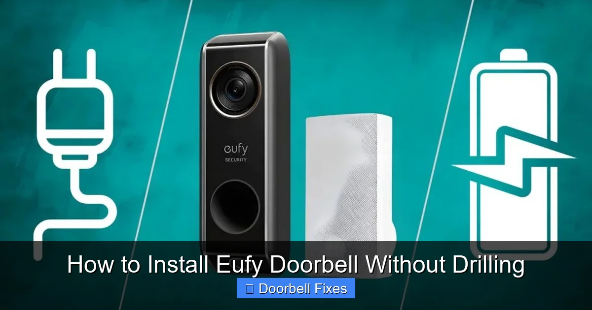 How to Install Eufy Doorbell Without Drilling