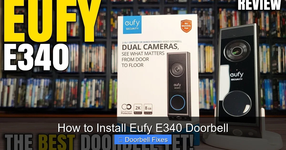 How to Install Eufy E340 Doorbell