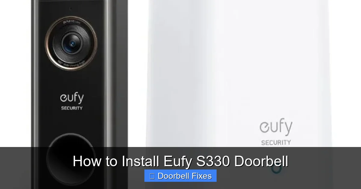 How to Install Eufy S330 Doorbell