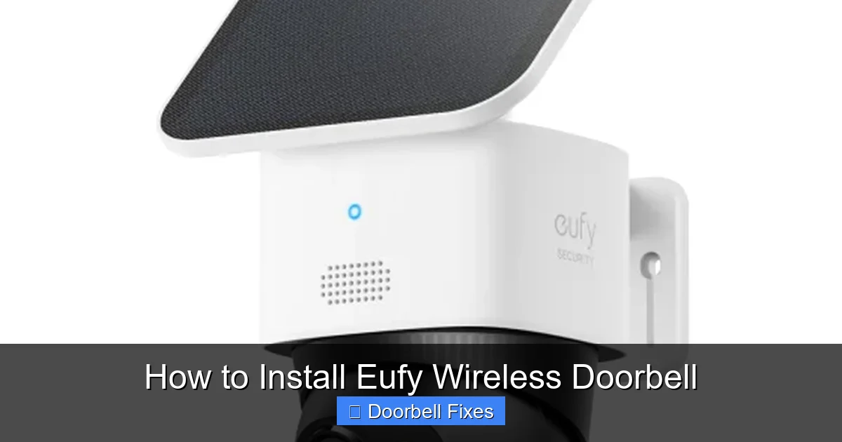 How to Install Eufy Wireless Doorbell