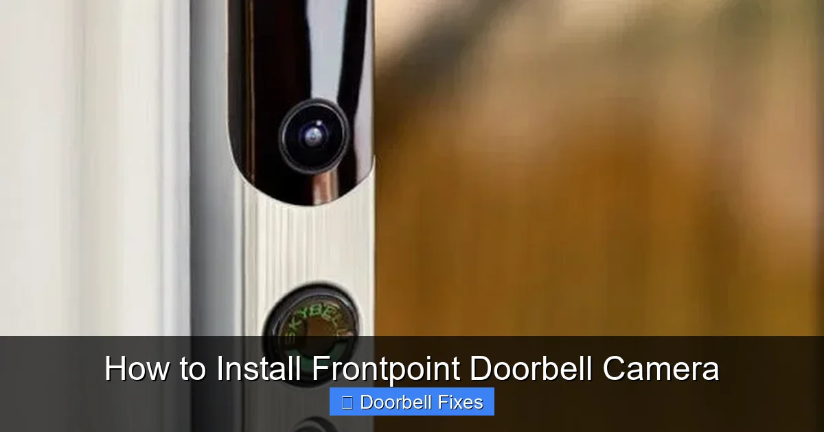 How to Install Frontpoint Doorbell Camera