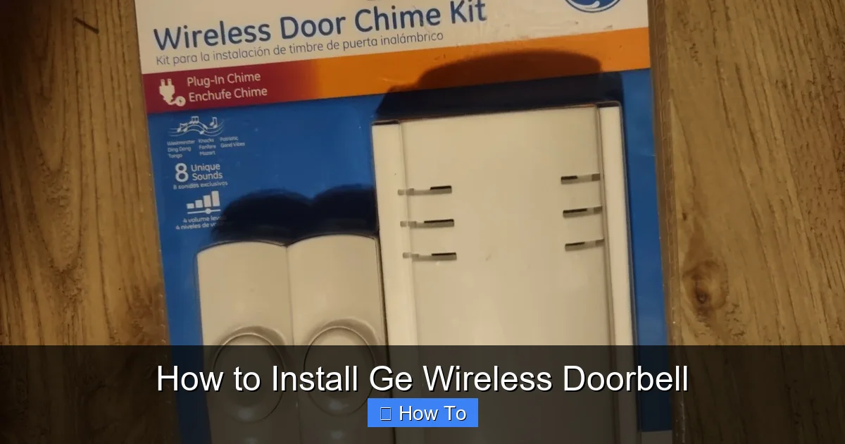 How to Install Ge Wireless Doorbell
