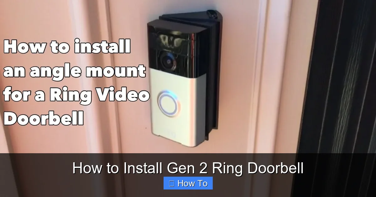 How to Install Gen 2 Ring Doorbell