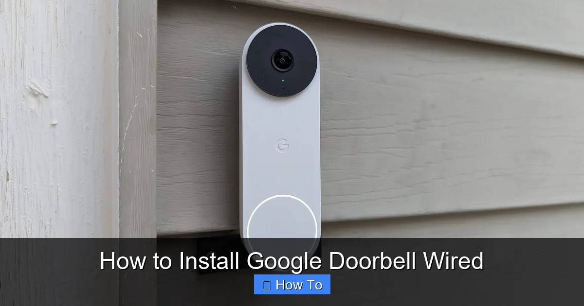 How to Install Google Doorbell Wired