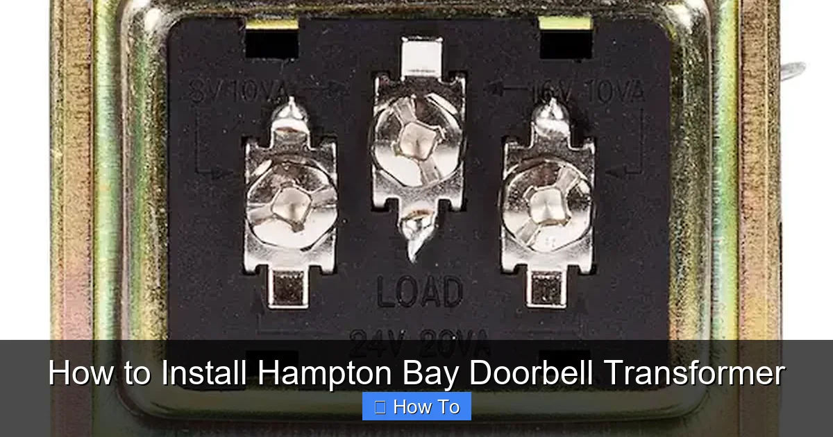 How to Install Hampton Bay Doorbell Transformer
