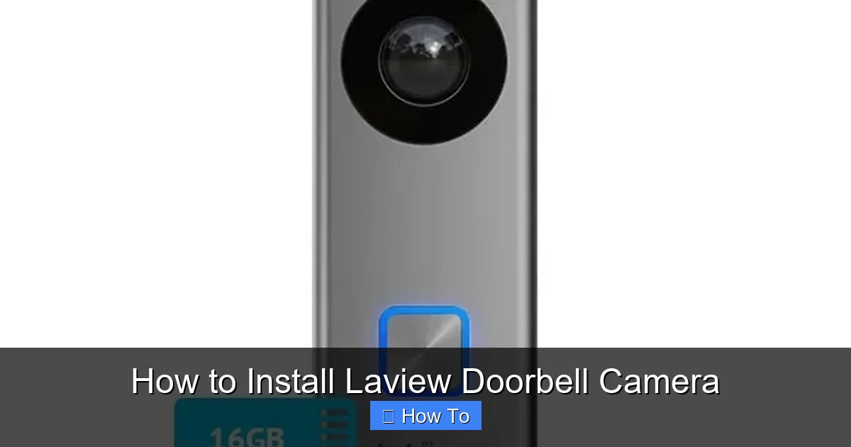 How to Install Laview Doorbell Camera