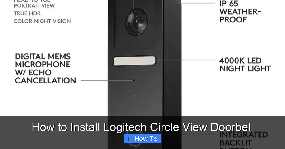 How to Install Logitech Circle View Doorbell