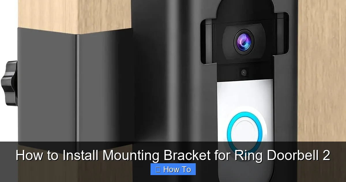 How to Install Mounting Bracket for Ring Doorbell 2