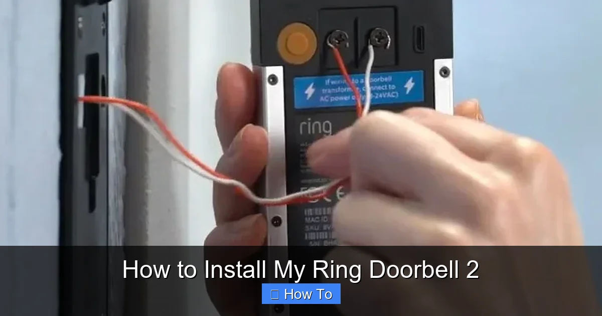 How to Install My Ring Doorbell 2