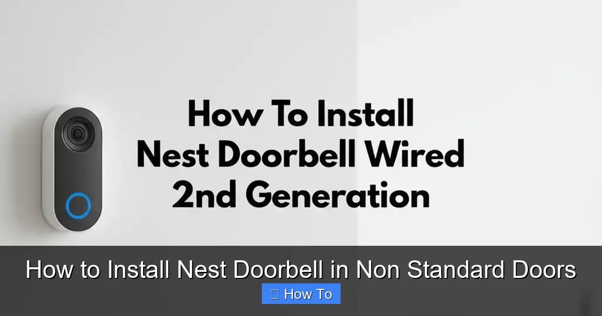 How to Install Nest Doorbell in Non Standard Doors