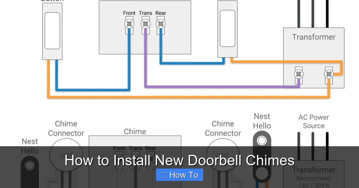 How to Install New Doorbell Chimes