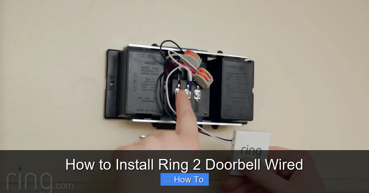 How to Install Ring 2 Doorbell Wired