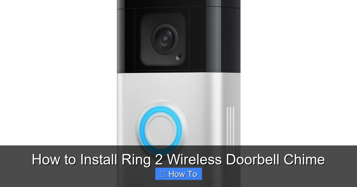 How to Install Ring 2 Wireless Doorbell Chime