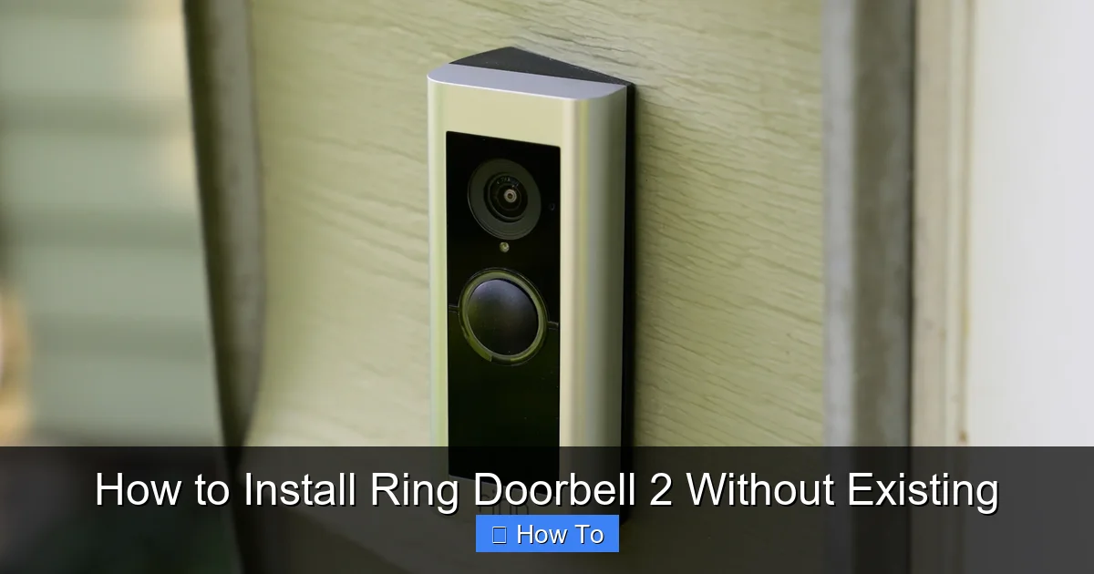 How to Install Ring Doorbell 2 Without Existing