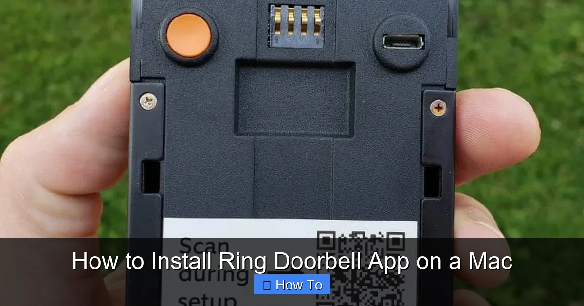 How to Install Ring Doorbell App on a Mac