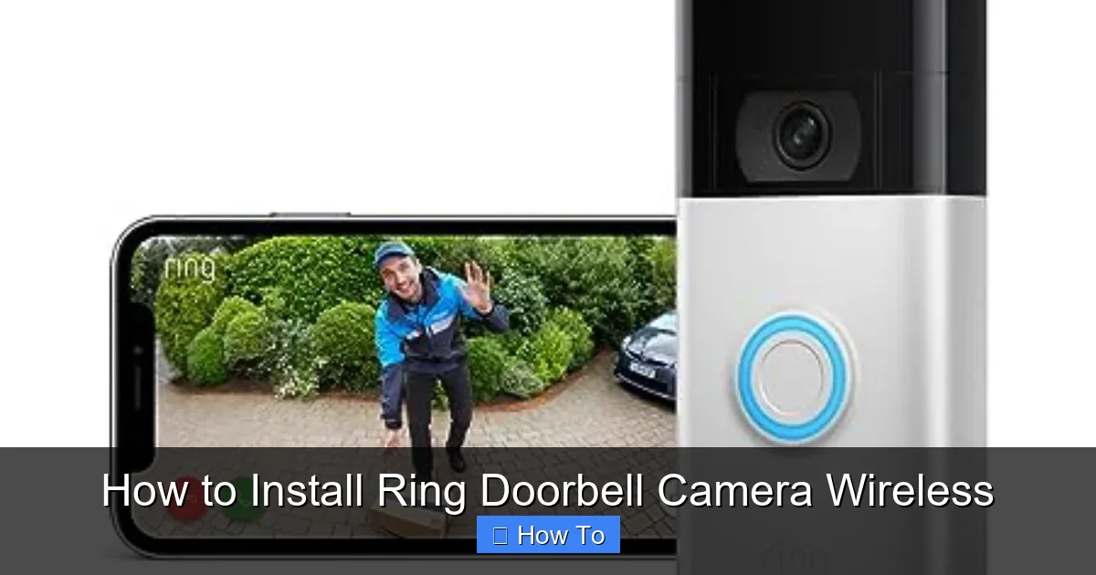 How to Install Ring Doorbell Camera Wireless