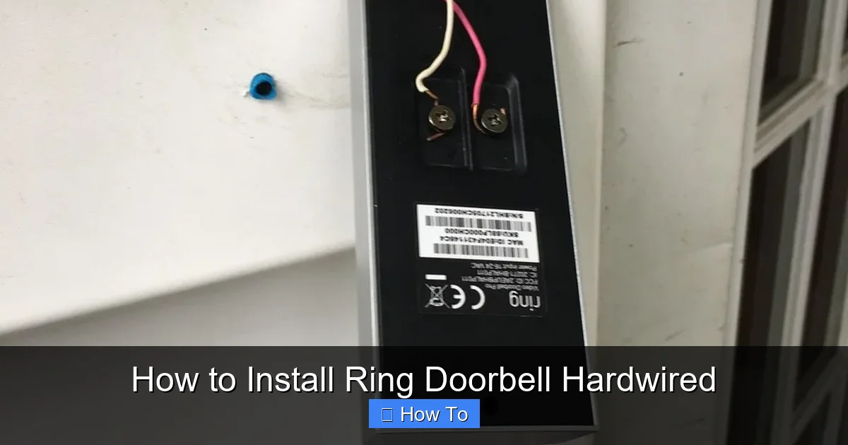 How to Install Ring Doorbell Hardwired