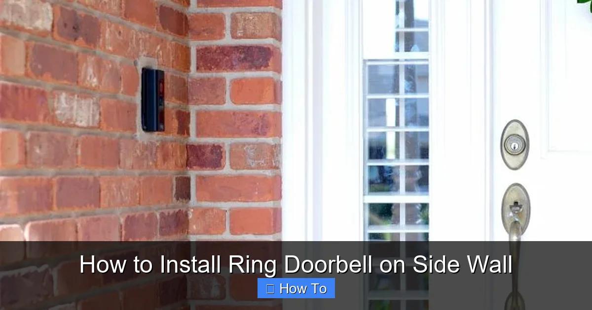 How to Install Ring Doorbell on Side Wall