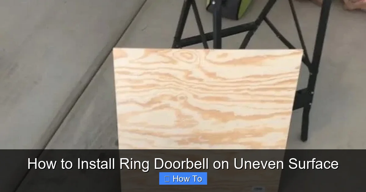 How to Install Ring Doorbell on Uneven Surface