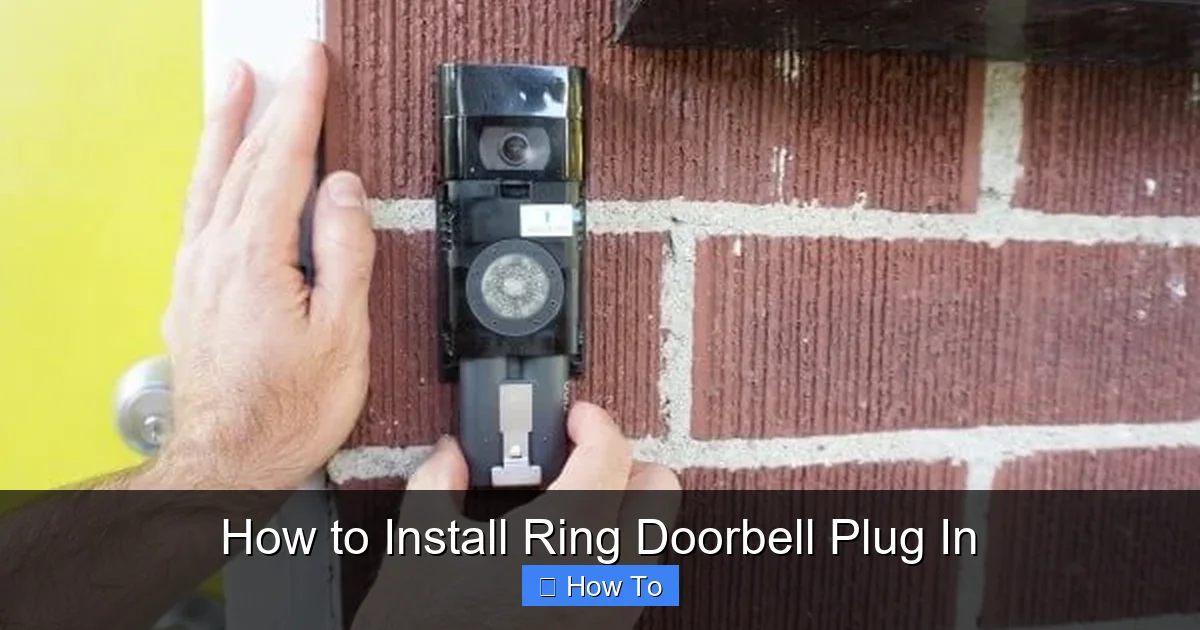 How to Install Ring Doorbell Plug In