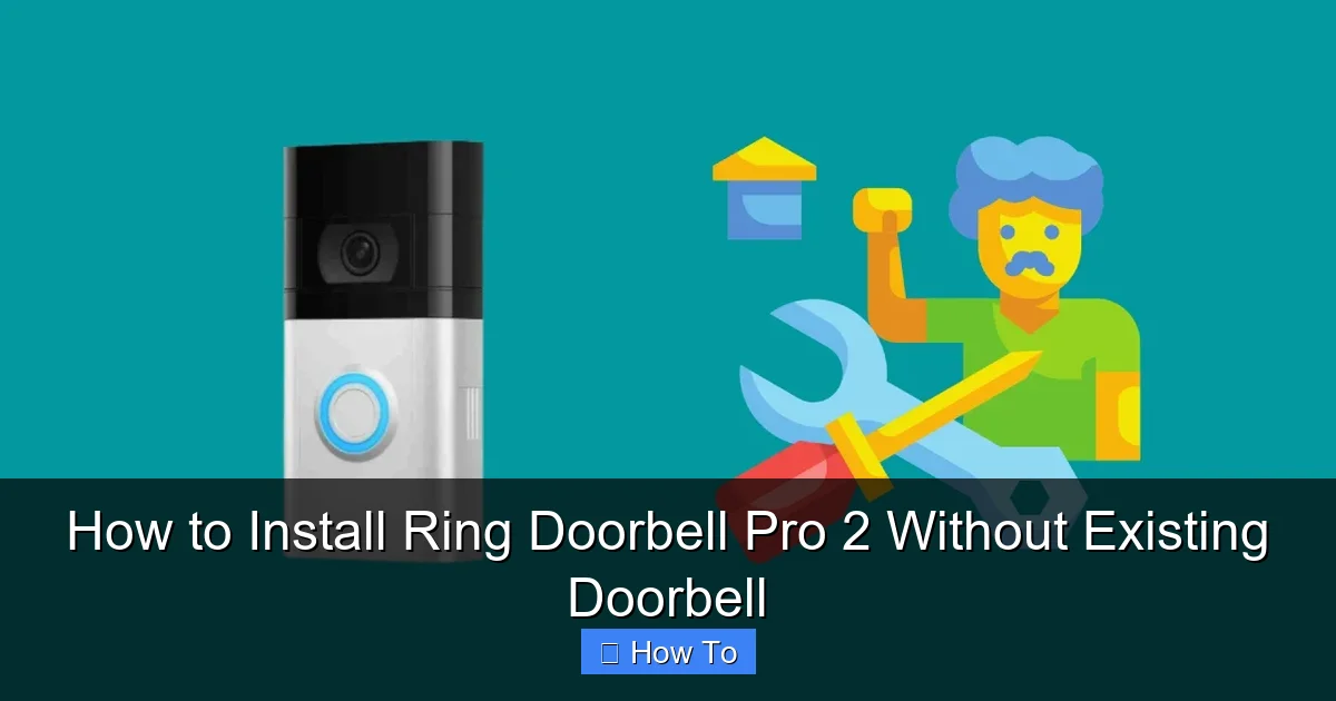 How to Install Ring Doorbell Pro 2 Without Existing Doorbell