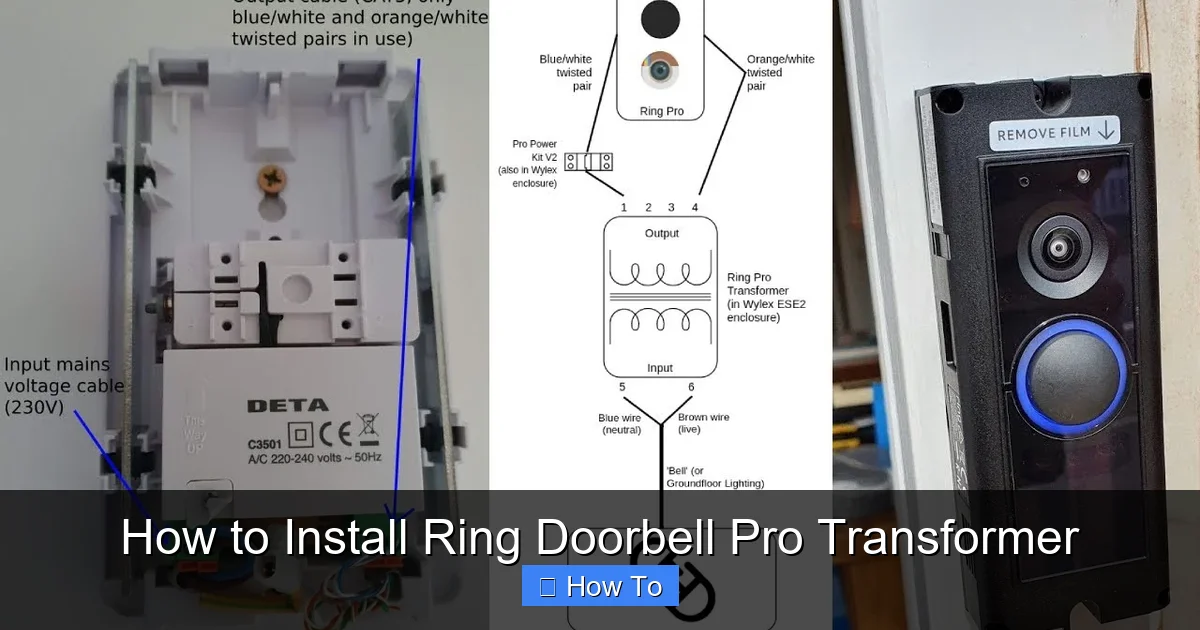 How to Install Ring Doorbell Pro Transformer
